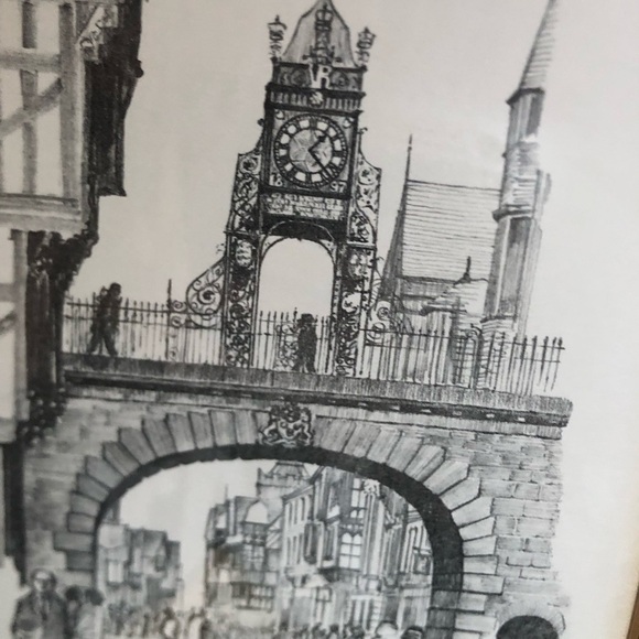 Vtg UK Brian Lewis Pencil Art Framed - Picture 7 of 13